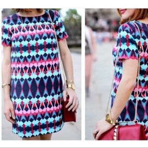 J. Crew Geometric Shift Dress
